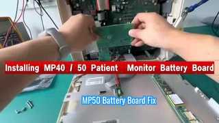 Reparatur und Austausch der Batterieplatine des MP50-Patientenmonitors