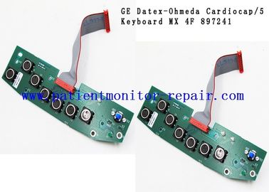 Medical Equipment Keypress Panel For GE Datex - Ohmeda Cardiocap 5 Monitor Keyboard Plate Button Board MX 4F 897241