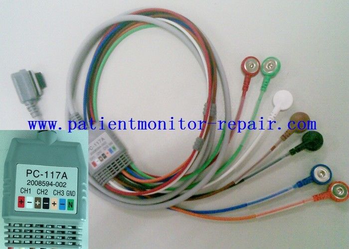 Medical Hospital GE SEER Light 7 Cables #2042686-002 2008594-002 Leadwire 2008596-001